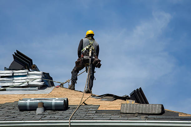 Professional Roof Replacement technician working in Jacksontown, OH